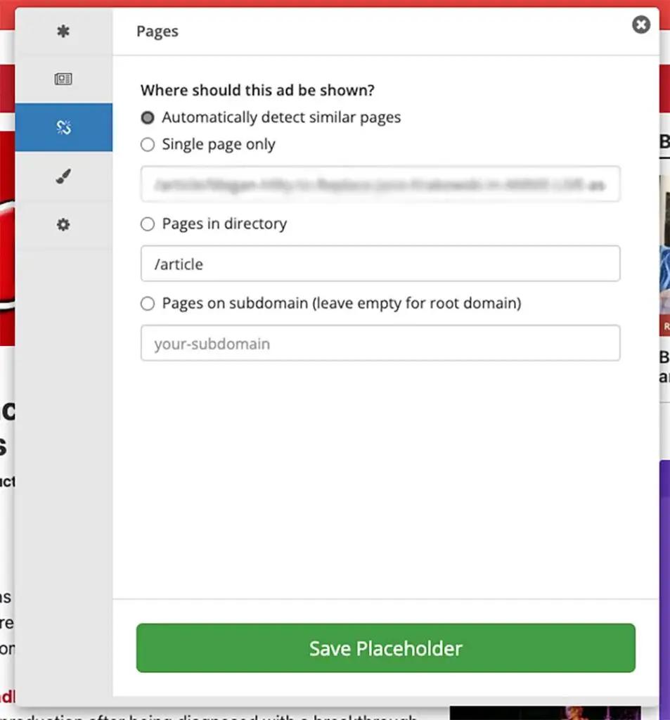 save placeholder