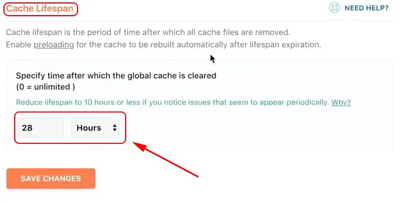 WP Rocke has a cache lifespan