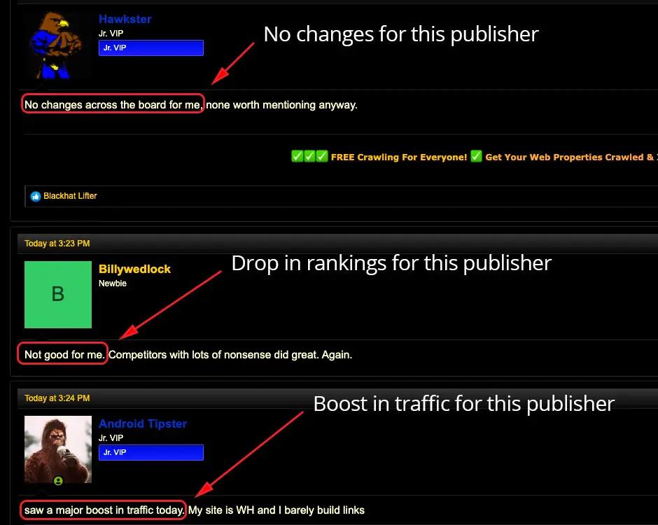 Google December Core Update - rumors on forums