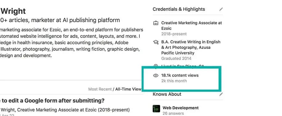 authors social media credentials