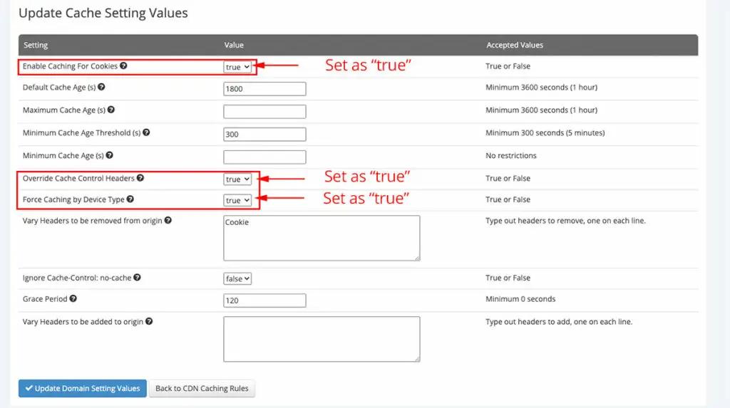 Caching App Settings