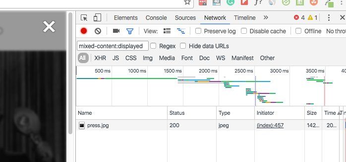 site contains http resources