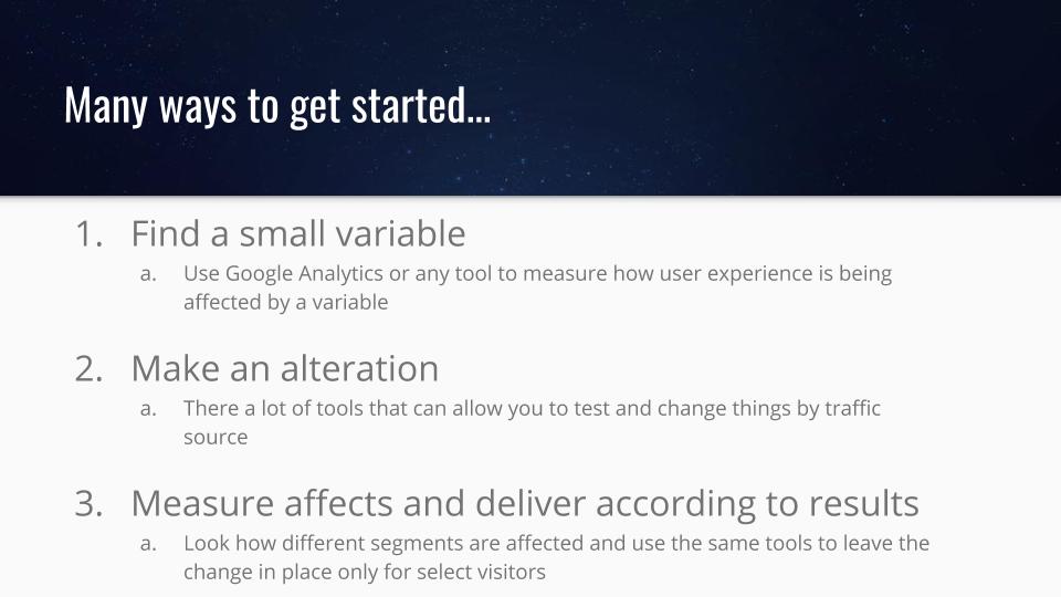 website improvement metrics