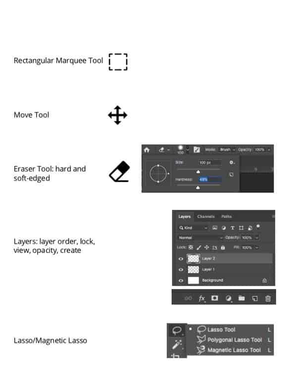 Photoshop tools and shortcuts that can help