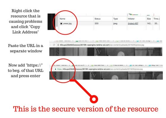 convert http resources to https resources