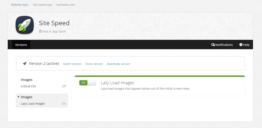 lazy loading images using ezoic site speed app