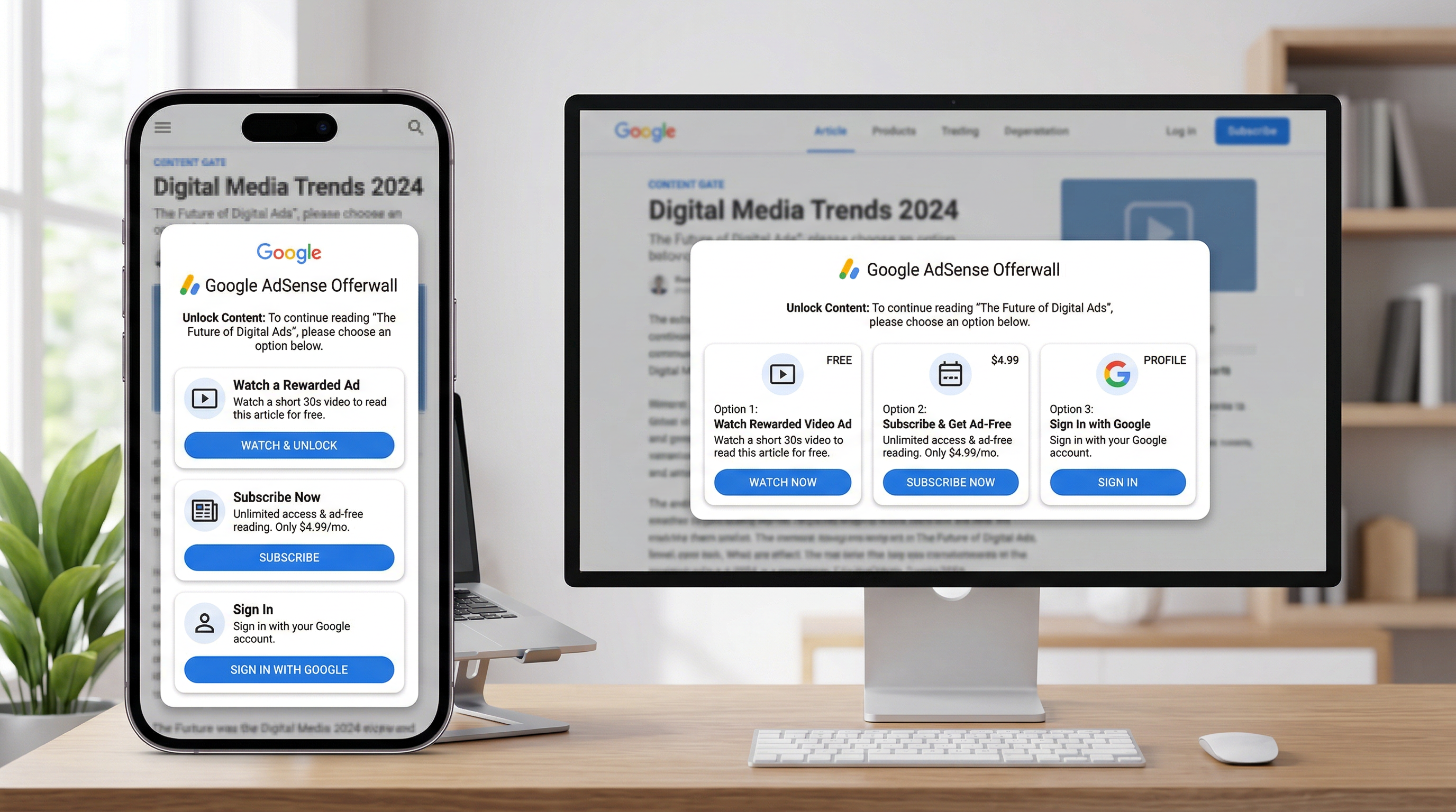 adsense offerwall