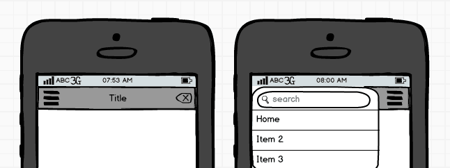 mobile menu changes