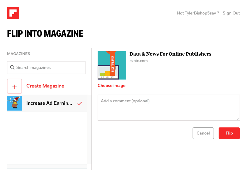 flipboard content sharing